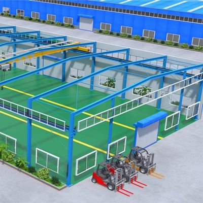 Làn nóng H phần thép Beam Thép cấu trúc kho với Q355B thép