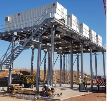 Năng lực tải trọng cao Platform cấu trúc thép chế tạo cho công nghiệp