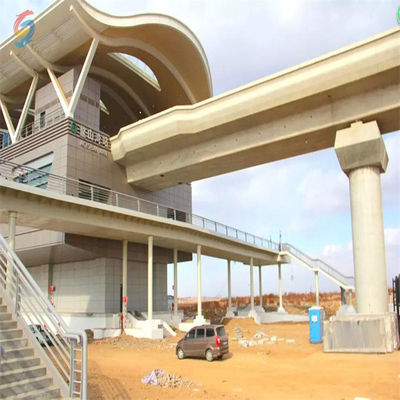 Tòa nhà khung thép với thép H-Section laminated / welded nóng cho ga tàu điện ngầm
