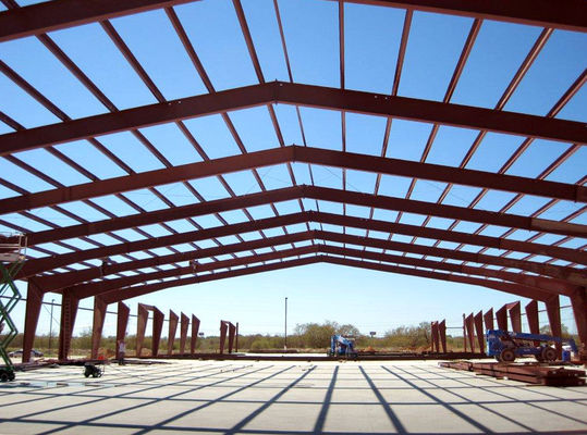 Trọng lượng nhẹ Mô-đun Prefabricated Steel Structure Metal Frame Nhà xưởng kho