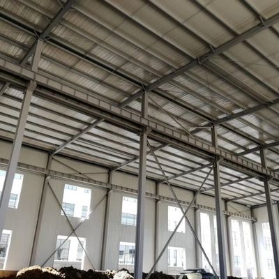 Thiết kế hiện đại Xây dựng kim loại nhẹ Xưởng chế tạo cấu trúc thép
