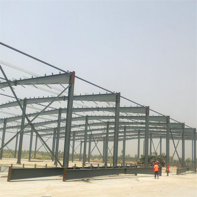 Đào nóng / hàn H-Section Thép Cột và Beams Metal Building Workshop