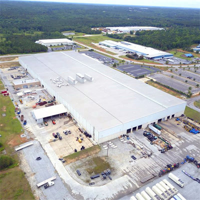 Z Section Purlin Steel Structure Workshop với xử lý bề mặt nhựa