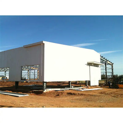 Cửa hàng thép cấu trúc Prefab với cách điện tùy chọn và cửa sổ nhôm
