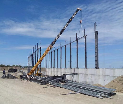 Lớp thép H-Section đúc nóng / hàn cho vật liệu xây dựng kho kim loại