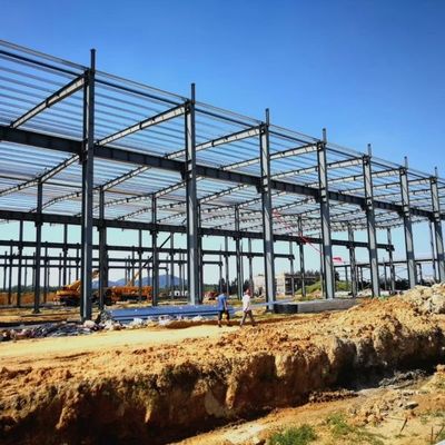 Khung cổng khung thép cấu trúc kho lưu trữ với thép phần H