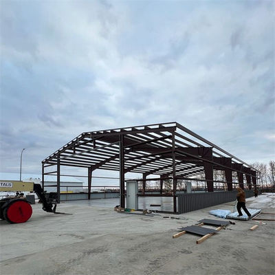 Portal Frame Steel Structure Workshop với cửa cuộn lên
