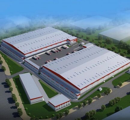 Một xưởng xây dựng cấu trúc thép được xây dựng bằng vật liệu Q355/Q235 từ Trung Quốc