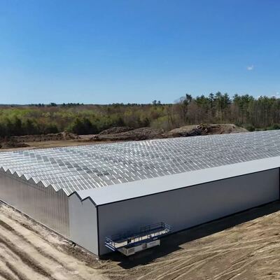 Nhà kính tham quan bằng kính Wenluo - Nhà kính trồng rau quy mô lớn