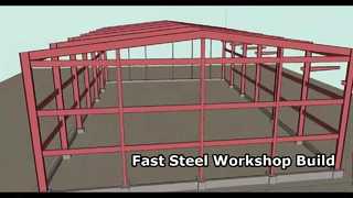 Nhà xưởng được xây dựng bằng vật liệu kết cấu thép