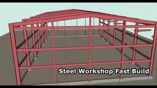 Xưởng sản xuất và gia công kết cấu thép mái dốc